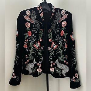 NEW🖤embroidery velvet jacket🖤